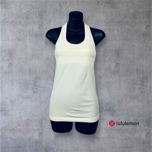Lululemon, Racerback Tank, Size 4, Beige 🧘‍♀️